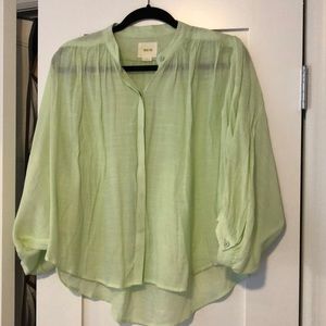 Floppy lime green top